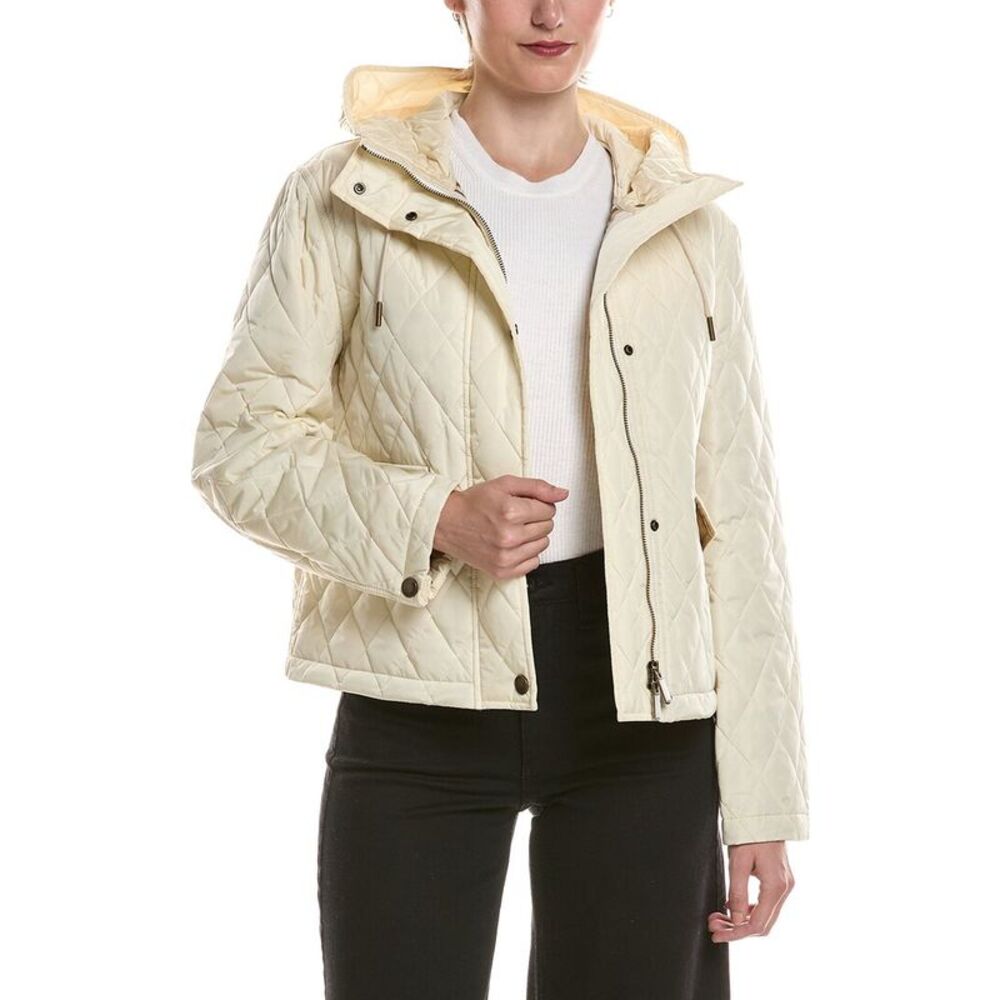 Burberry Womens  Pembroke Quilted Jacket, White